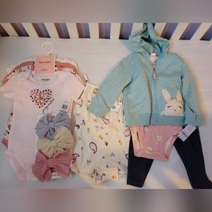Toddler Girl Lot Brand New with Tags Juicy Couture, Carter's, Old Navy 18 months